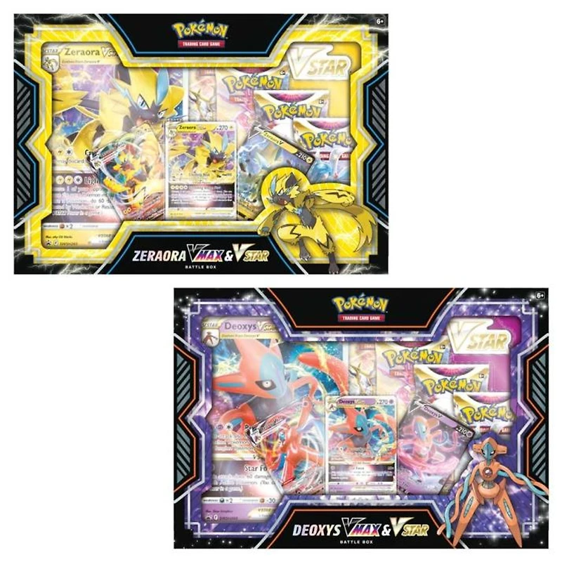 Pokemon TCG: Pokemon (Deoxys or Zeraora VMAX & VSTAR) Battle Box (1 Random Box)