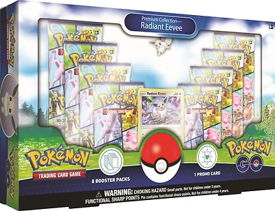 Pokemon TCG: Pokemon GO Radiant Eevee Premium Collection Box (8 Booster Pack)