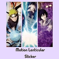 3D Motion Sticker (Naruto) Naruto, Kakashi, Sasuke [Rectangle]