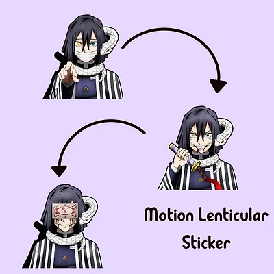 3D Motion Sticker (Demon Slayer) Obanai Iguro