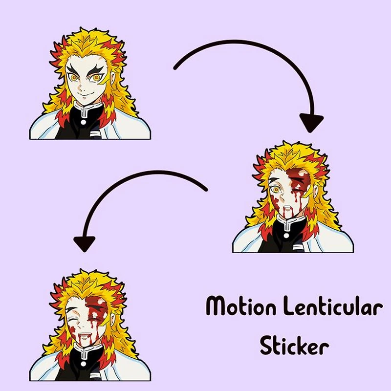 3D Motion Sticker (Demon Slayer) Rengoku