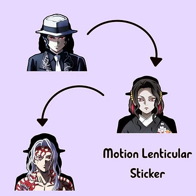 3D Motion Sticker (Demon Slayer) Muzan Kibutsuji
