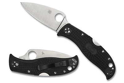 Leafjumper Lockback Knife Black FRN (3.09" Satin VG-10) Spyderco C262PBK