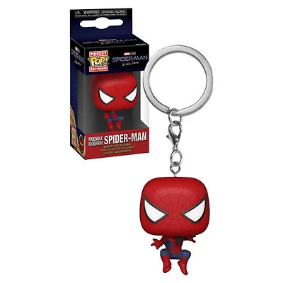 Funko POP Keychain - Friendly Neighborhood Spider-Man Leaping (Marvel) No Way Home