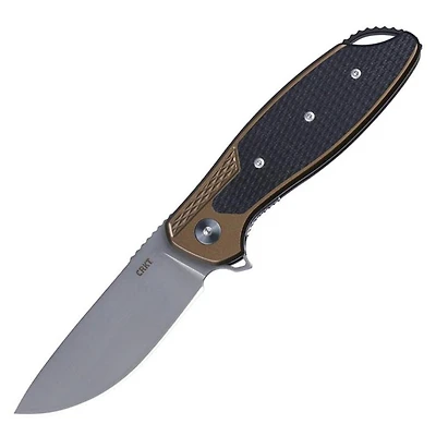 CRKT - Jake Aluminum with G10 Inlay Pocket Knife (3.32" Bead Blast 12C27 Sandvik)