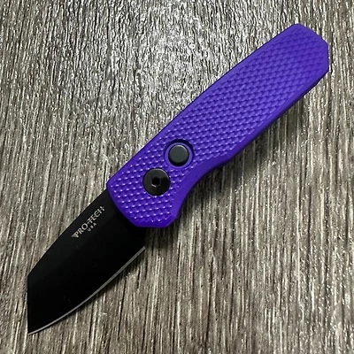 Pro-Tech Runt 5 Purple Reverse Tanto (1.90" Black MagnaCut) R5406-Purple