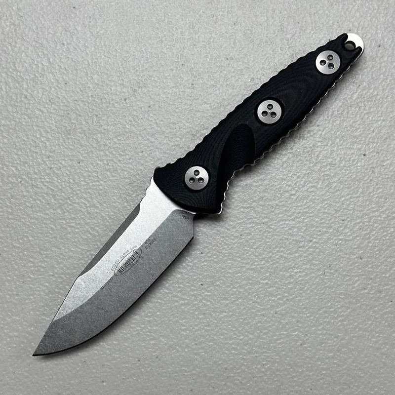 Microtech Socom Alpha Mini Fixed Blade G-10 (3.72" Stonewash M390) 113M-10