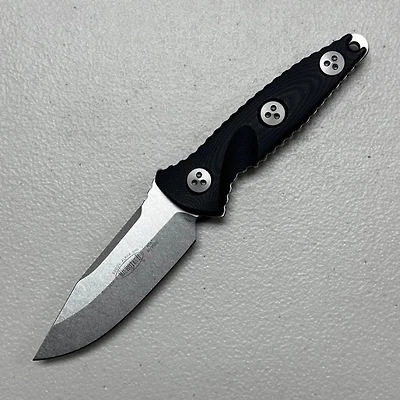 Microtech Socom Alpha Mini Fixed Blade G-10 (3.72" Stonewash M390) 113M-10
