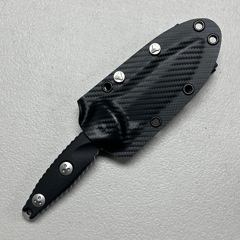 Microtech Socom Alpha Mini Fixed Blade G-10 (3.72" Stonewash M390) 113M-10