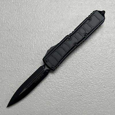 Microtech UTX-85 II Black OTF Double Edge Signature Series (3.00" Black M390) 232II-1TS
