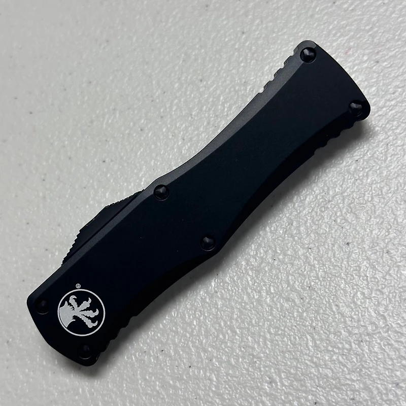 Microtech Hera Tactical Black Partial Serrated OTF Double Edge (3.125" Black) 702-2T