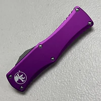 Microtech Hera Violet Partial Serrated OTF Drop Point (3.125" Stonewash) 703-11VI