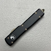 Microtech UTX-70 Black OTF Knife Double Edge (2.41" Bronze M390) 147-13