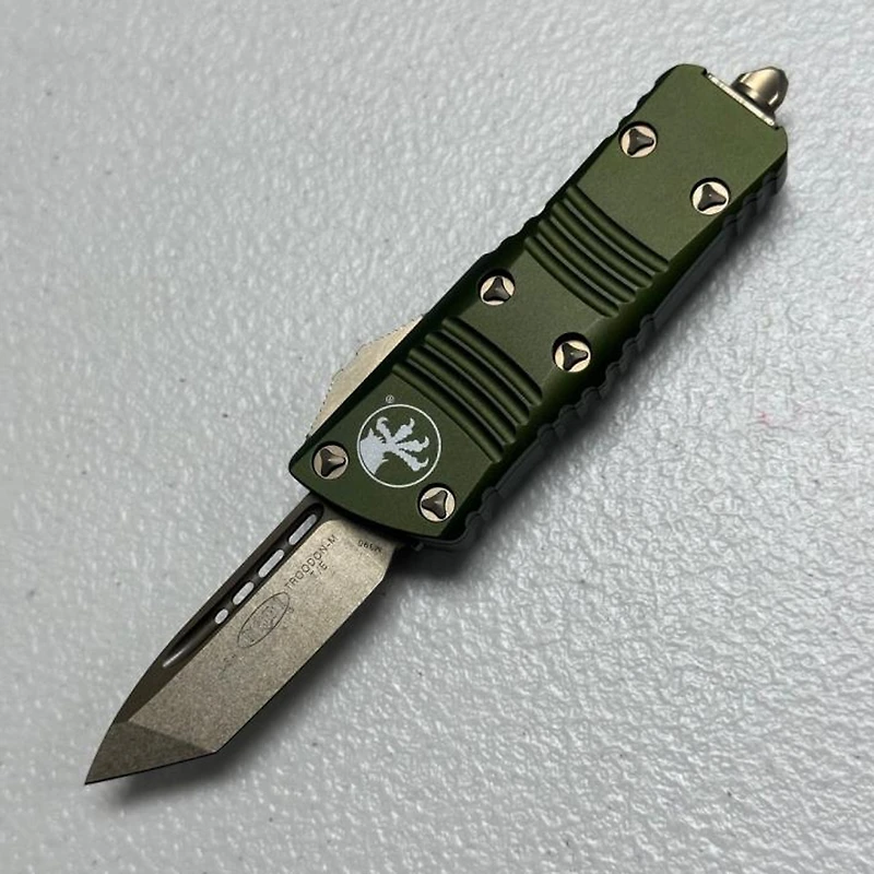 Microtech Mini Troodon OD Green OTF Tanto (1.99" Bronze M390) 240-13OD