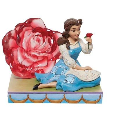 Disney - Belle Clear Resin Rose "Beauty and the Beast" (By Jim Shore)