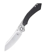 Clairvoyant (Titanium / Carbon Fiber) Button Lock Pocket Knife [3.74" Stonewash S35VN] Kizer Cutlery Ki4626A1