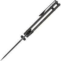 Original (Fat Carbon) Button Lock Pocket Knife [2.98" Black Stonewash 20CV] Kizer Cutlery Ki3605A2