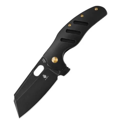 Sheepdog C01C XL (Black Titanium) Pocket Knife [3.94" Black Stonewash S35VN] Kizer Cutlery Ki5488A1