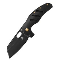 Sheepdog C01C XL (Black Titanium) Pocket Knife [3.94" Black Stonewash S35VN] Kizer Cutlery Ki5488A1
