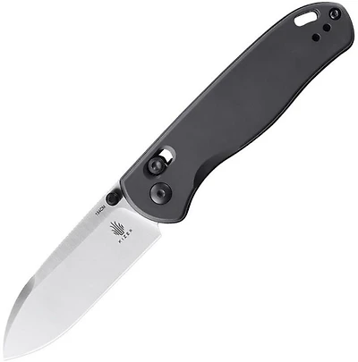 Drop Bear (Aluminum Gunmetal) Clutch Lock Pocket Knife [2.97" Satin 154CM] Kizer Cutlery V3619C1