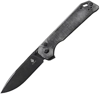 Begleiter XL (Black Micarta) Pocket Knife [3.91" Black Stonewash 154CM] Kizer Cutlery V5458C1