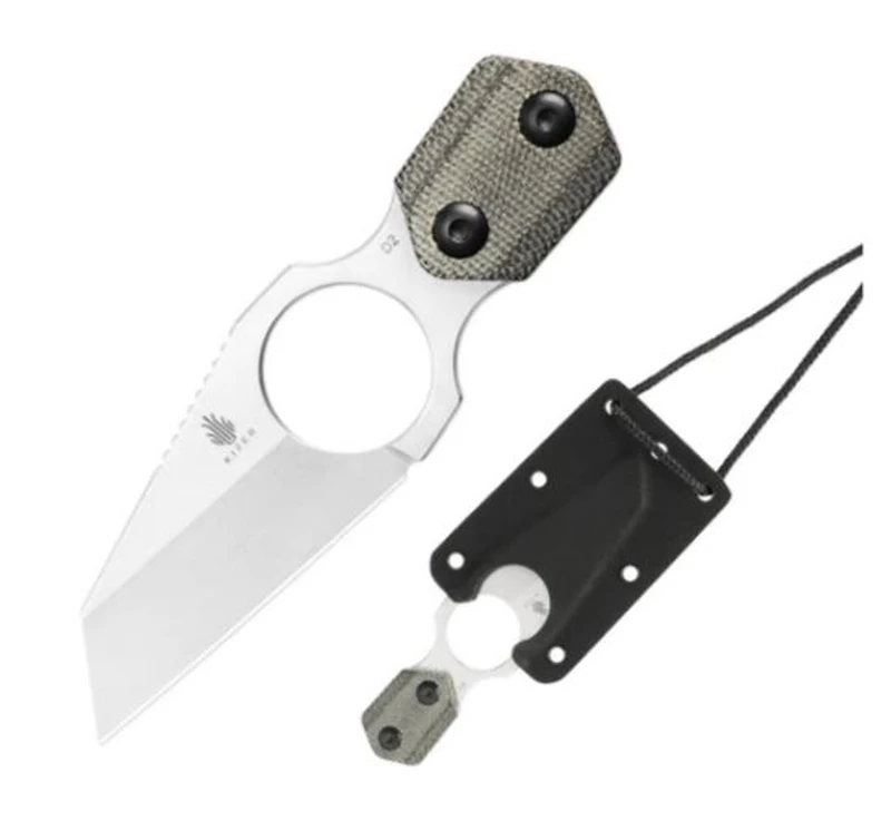 Variable Wharncliffe (Micarta) Fixed Blade [3.425" Satin D2] Kizer Cutlery 1052A1