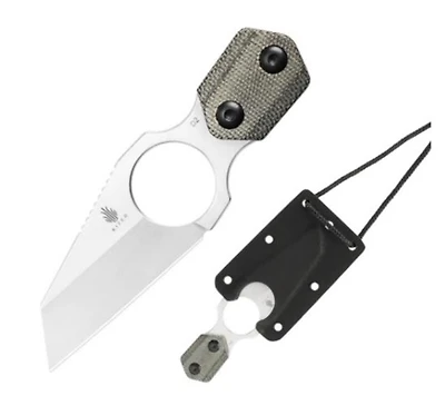 Variable Wharncliffe (Micarta) Fixed Blade [3.425" Satin D2] Kizer Cutlery 1052A1