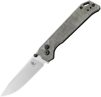 Begleiter 2 Button Lock (Micarta Green) Pocket Knife [3.39" Satin 154CM] Kizer Cutlery V4458.2BC1