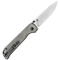 Begleiter 2 Button Lock (Micarta Green) Pocket Knife [3.39" Satin 154CM] Kizer Cutlery V4458.2BC1