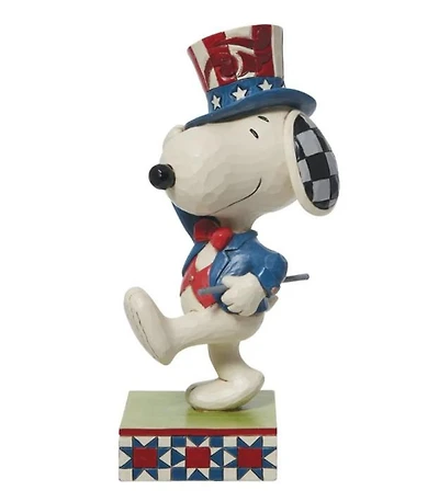 Disney - Patriotic Snoopy Marching "Peanuts" (Jim Shore)