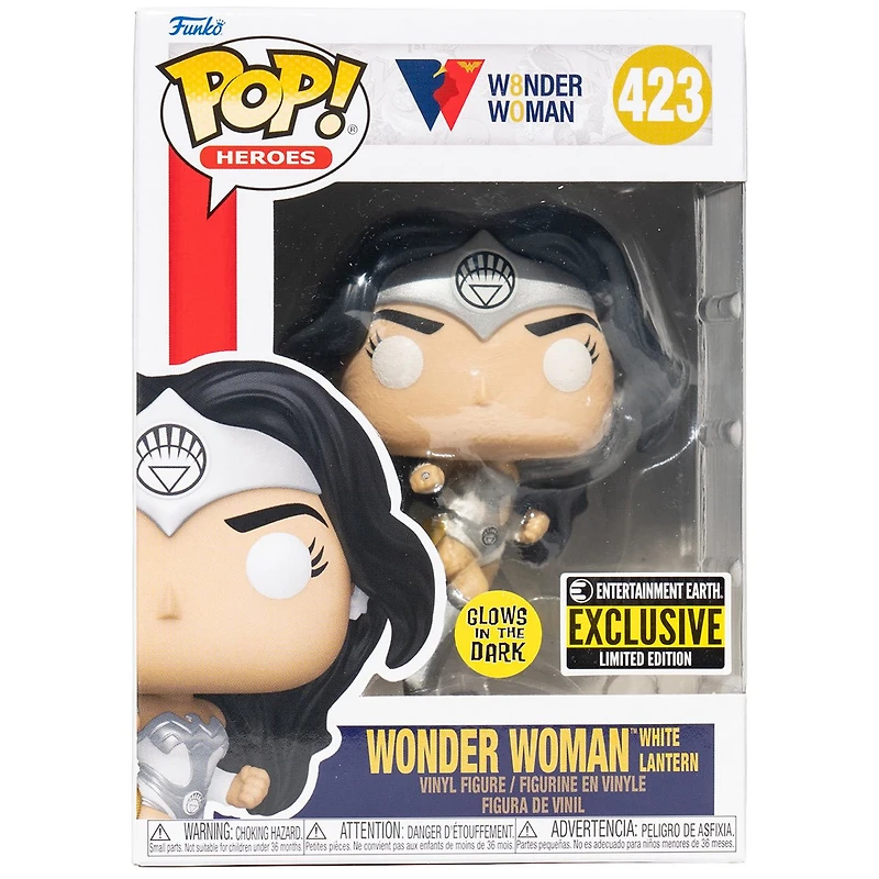 Funko Pop Wonder Woman White Lantern GITD "80th Anniversaryl" EE Exclusive [423]