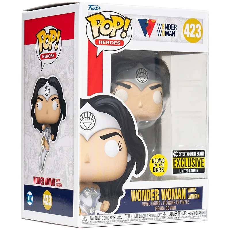 Funko Pop Wonder Woman White Lantern GITD "80th Anniversaryl" EE Exclusive [423]