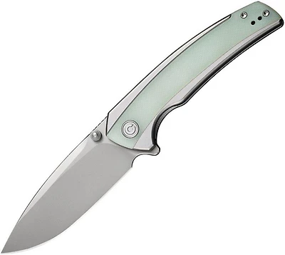CIVIVI Teraxe Flipper Knife Jade G-10 (3.50" Bead Blast Nitro-V) C20036-2
