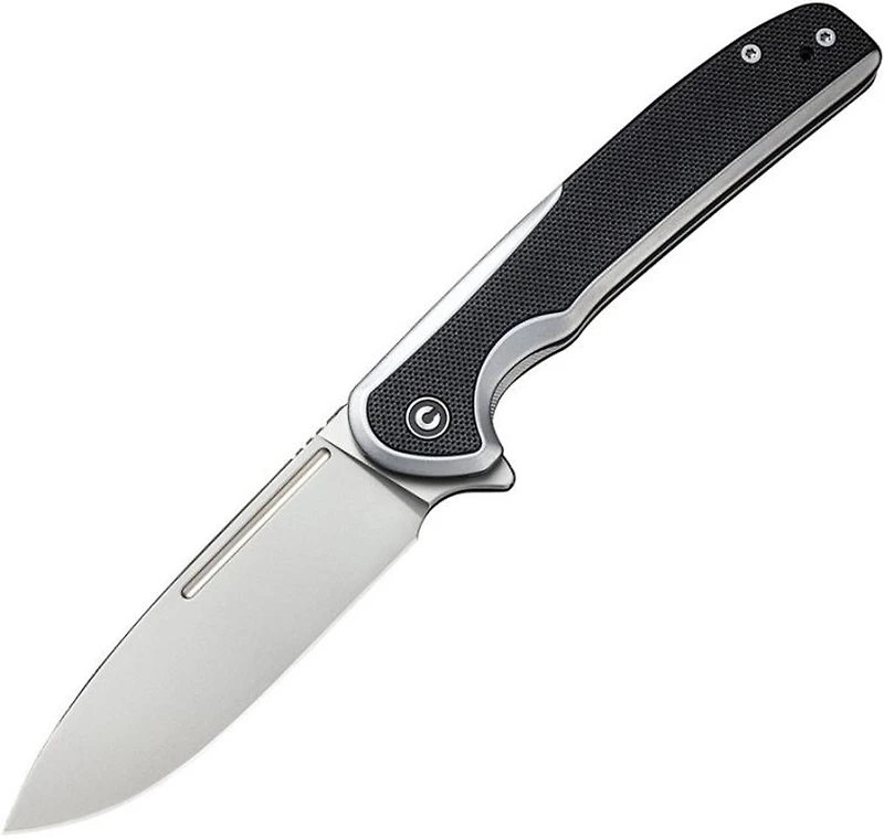CIVIVI Voltaic Flipper Knife Black G-10/Steel (3.50" Bead Blast 14C28N) C20060-2