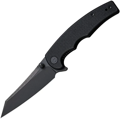 CIVIVI P87 Folder Flipper Knife Black G-10 (2.90" Black Stonewash Nitro-V) C21043-1