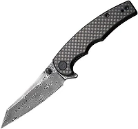 CIVIVI P87 Folder Flipper Knife Carbon Fiber G-10 (2.90" Damascus) C21043-DS1