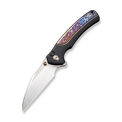 WE Knife Ziffius Button Lock Knife Carbon Fiber + Titanium (3.70" Satin 20CV) Limited Edition 310 PCS WE22024D-2