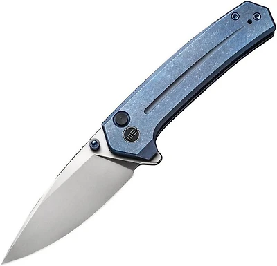 WE Knife Culex Flipper Knife Blue Titanium (3" Bead Blasted 20CV) WE21026B-4