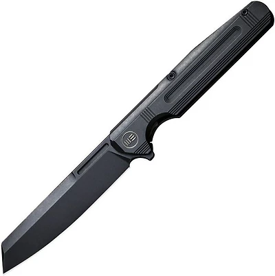 WE Knife Reiver Flipper Knife Black Titanium (3.97" Black Stonewash S35VN) WE16020-2