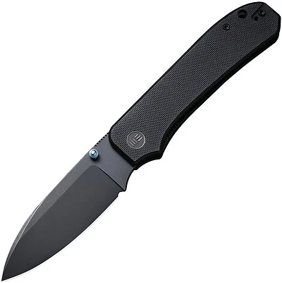 WE Knife Big Banter Knife Black G-10 (3.69" Black Stonewash 20CV) WE21045-1
