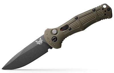 Benchmade Mini Claymore Auto OD Green Pocket Knife (3" Black D2) 9570BK-1