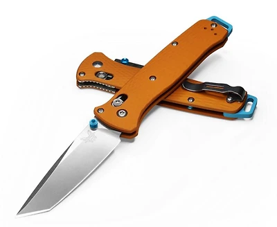 Benchmade Bailout Orange Anodized Aluminum AXIS Pocket Knife (3.38" Stonewash 3V) [SHOT Show 2023 Exclusive ] 537-2301
