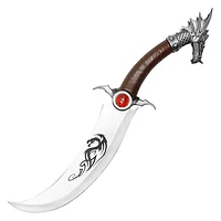 Dragon Head Dagger Curved Blade 15"