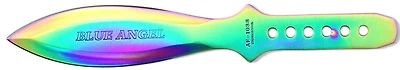 Blue Angel (Rainbow) Throwing Knife 9" (3pc Set)