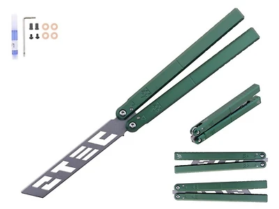 S-tec Butterfly Trainer (OD GREEN Anodized) Aluminum Handle 9.75" Overall
