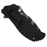 Zero Tolerance 0350 Spring Assisted Knife Liner Lock Black G-10 [3.25" Serrated Tiger Stripe] Drop Point 0350TSST