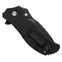 Zero Tolerance 0350 Spring Assisted Knife Liner Lock Black G-10 [3.25" Plain Black] Drop Point 0350
