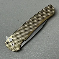 Pro-Tech Malibu Bronze Texture Custom Flipper Knife Wharncliffe (3.25" Stonewash MagnaCut) 5311
