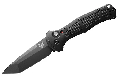 Benchmade AUTO Claymore Black [Tanto] Grivory Pocket Knife (3.60" Black D2) 9071BK