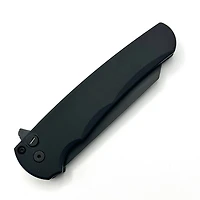 Pro-Tech Malibu Operator Black Flipper Knife Reverse Tanto (3.30" Black DLC 20CV) 5203-OPERATOR